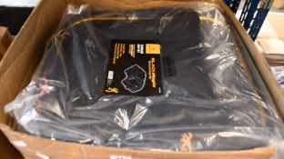 Six Browning Black Magic Standard Keep Nets (3 x 3m and 3 x 2.5m) and one Browning Space Saver 90