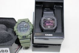 An as new Casio G-Shock, model no 3229 3421 watch and an as new Casio G-Shock, model no 3464 watch.