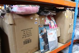 A quantity of as new fancy dress costumes and accessories to include cow costumes and Morph suits.