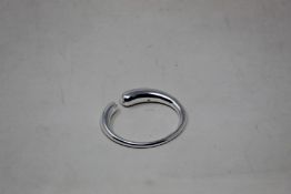 An as new Georg Jensen Mercy hinged bangle 634B (Size ML - RRP £485).