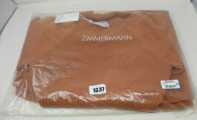 An as new Zimmermann cashmere sweater dress in camel (UK 8 - RRP £1071).