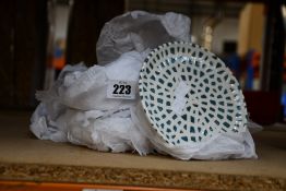 Twelve Dudson Finest Vitrified small plates.