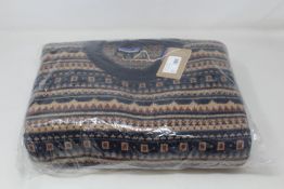 Two men's as new Patagonia recycled wool sweaters (L, XL - RRP £78 each).