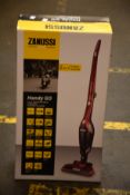 A new Zanussi Red Handy Go 2 in 1, 95W, 0.55L rechargeable cordless vacuum cleaner (ZANDX75).