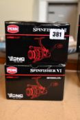 Two boxed as new Penn Spinfisher VI SSVI 5500 fishing reels.