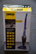 A new Zanussi Blue Handy Go 2 in 1, 95W, 0.55L rechargeable cordless vacuum cleaner (ZANDX75).