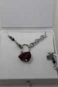 An as new Coeur De Lion Magic Crystal Amethyst Necklace 5054/10-0824 (RRP £129).