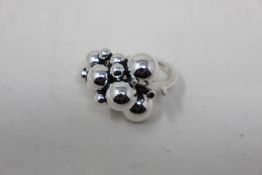 An as new Georg Jenson large Grape ring 551B (Size 57 - RRP £485).