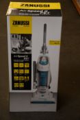 A new Zanussi Air Speed ll Pet bagless cyclonic upright vacuum cleaner (ZAN2021PT).