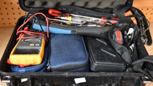 A quantity of pre-owned tools, electrical components and related.