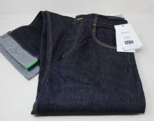 A pair of as new Bottega Veneta straight jeans (IT 36).