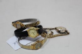 Five watches to include: an Ingersoll, 11 Jewel Lever, Smiths and three others (5).