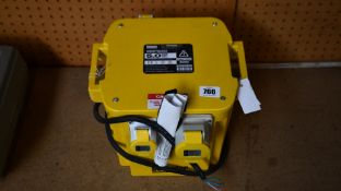 An as new Defender 5kVA Transformer (240V-110V).