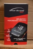 A boxed as new Shot Scope V2 GPS Watch and Performance Tracking ('Improves Your Handicap By 2.7