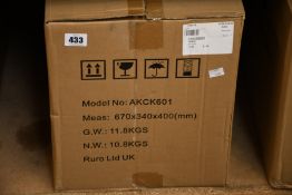 Two new AKAI Electric 6L steam, bake, saute, stew pressure cookers (AKCK601).