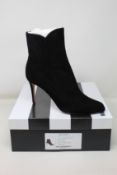 A pair of as new Aquazzura Roya Bootie 85 (EU 38.5).