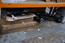 A quantity of pre-owned scooters and related to include; four E-Scooters, two Scooters and a