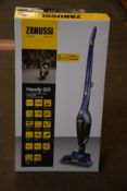 A new Zanussi Blue Handy Go 2 in 1, 95W, 0.55L rechargeable cordless vacuum cleaner (ZANDX75).