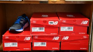 Five pairs of as new New Balance MVARELG1 trainers (All UK 10).