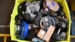 A large quantity of miscellaneous weights and related.