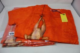 Five as new Thames Chicken T-shirts (One of twelve limited edition products uniquely approved by the