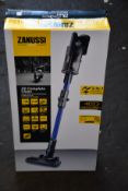 A new Zanussi blue Z8 Complete Clean cordless rechargeable 400W, 0.05L foldable vacuum cleaner (