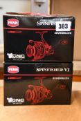 Two boxed as new Penn Spinfisher VI SSVI 6500 longcast fishing reels.