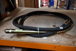 A pre-owned unbranded Concrete Vibrator poker.