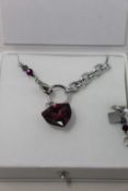 An as new Coeur De Lion Magic Crystal Amethyst Necklace 5054/10-0824 (RRP £129).