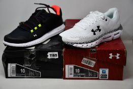 A pair of as new Under Armour Hovr Infinite 2 (UK 9) and Under Armour Golf Hovr Forge RC (UK 9).