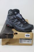 A pair of as new Salomon X Ultra 3 Mid GTX boots (UK 9).