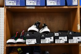 Five pairs of as new Converse All Star Hi canvas sneakers (3 x UK 7, 1 x UK 9, 1 x UK 13, one