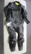An as new 4SR RR Evo III Black Series two piece motorcycle leathers (Size 58 - RRP €739).