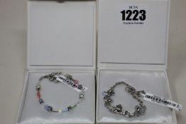 An as new Coeur De Lion Geo Cube Chain Link Bracelet 5063/30-1817 (RRP £85) and an as new Coeur De