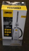A new Zanussi Air Speed Lite ll pet 3.5L, 700W bagged upright vacuum cleaner (ZAN2087PT).