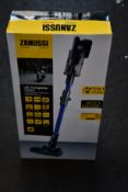 A new Zanussi blue Z8 Complete Clean cordless rechargeable 400W, 0.05L foldable vacuum cleaner (