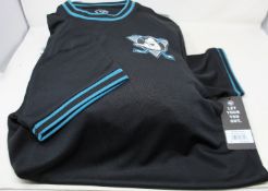 Twelve as new 47 Brand Anaheim Ducks ice hockey T-shirts in jet black (All M).