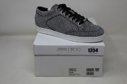 A pair of as new Jimmy Choo Miami Prince of Stars Glitter sneakers (EU 37.5).