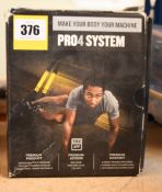 A TRX Pro4 suspension training kit.