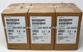 Three boxed as new HPE 2.4TB 10K SAS 2.5 Hard Drives (P/N: 881457-B21) (Boxes sealed).