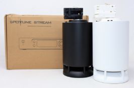 COLLECTION ONLY: An as new Spottune Stream Wireless Audio Streamer and Two Spottune Omni Wireless