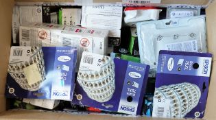 COLLECTION ONLY: A quantity of assorted as new printer cartridges and related items.