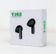 COLLECTION ONLY: A large quantity of boxed as new wireless earphones with charging cases (Assorted