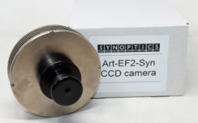 A boxed as new Synoptics Art-EF2-Syn CCD Camera.