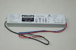 A box of ten as new Philips LED Power Drivers 80w 24v 120v-240v (Box opened).