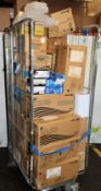 COLLECTION ONLY: A large quantity of assorted as new printer cartridges and related items (Cage
