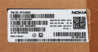 COLLECTION ONLY: A pre-owned Nokia 7250 IXR-R6 CHASSIS (P/N: 3HE11278AARB01) (Boxed. Untested,