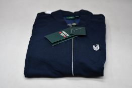Two women's as new Chervo Pavino full zip golf sweaters (UK 12).