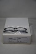 Twelve pairs of as new B Ultem H66008 glasses frames.