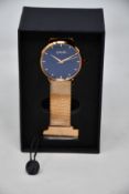 A women's as new Coluri Kahlo watch in navy (RRP £139).